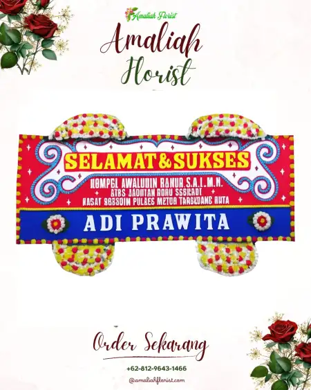 Papan Bunga Ucapan Selamat Monta