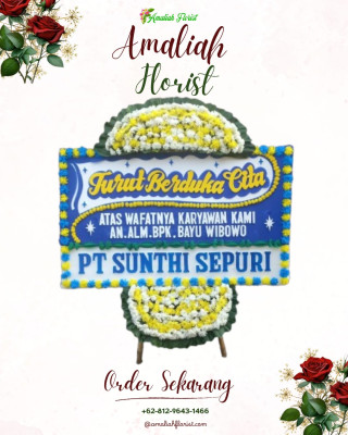 Papan Bunga Duka di Monta